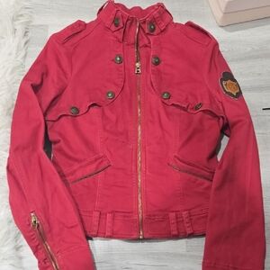 G by Guess Red Utility Jacket